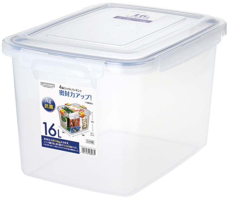 Iwasaki Industry Antibacterial Smart Lock Jumbo Storage Container - Made in Japan