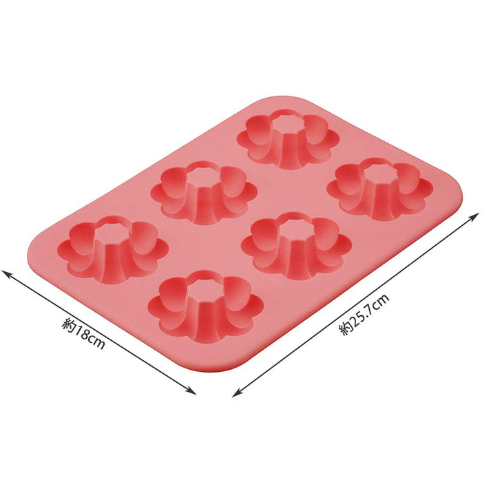 Kai Dl6246 硅胶甜甜圈形状 6 件 耐热