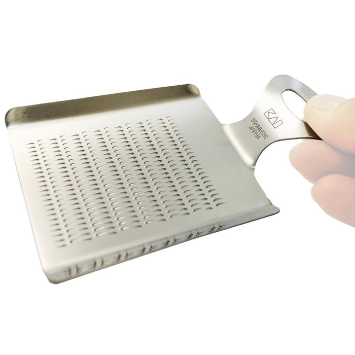 Kai Corp Mini Stainless Steel Grater - Made in Japan (DH7070)