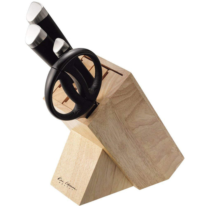 Kai Corp Ap5321 Knife Block Wooden House Select