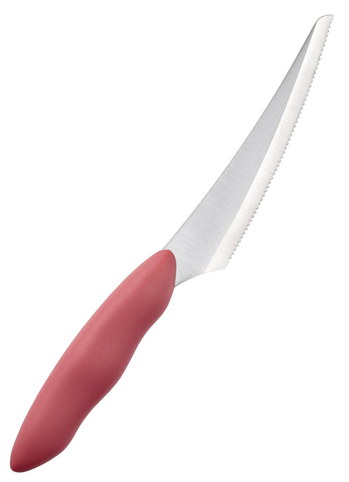 Kai DH-2613 Tomato & Broad Beans Knife Easy Cutting Red