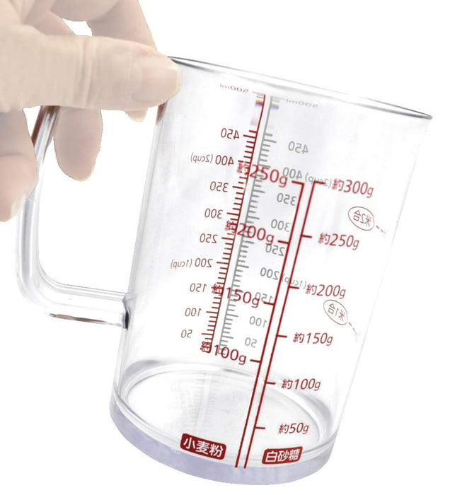 Kai 500ml Heat-Resistant Measuring Cup Pour Anywhere Made in Japan DH7121