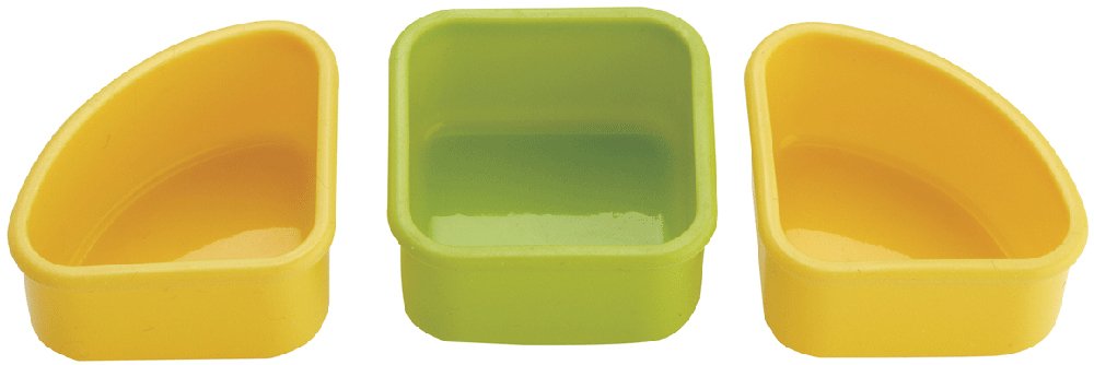 Kai Corporation Silicone Side Dish Cup Triangle & Square Chuboos