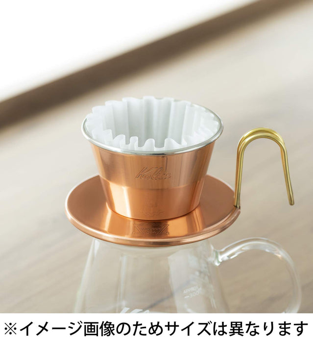 Kalita Wave Copper Coffee Dripper for 2-4 People