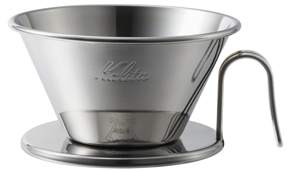 Kalita Wave Stainless Steel Coffee Dripper for 2-4 People - Made in Japan