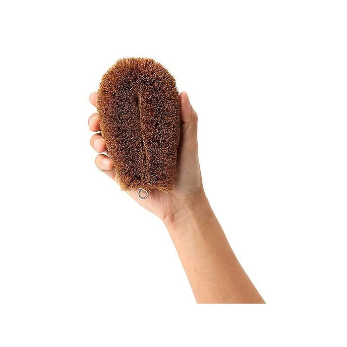 Large Natural Palm Fiber Dish Scrubber by Kamenoko Tawashi - Japan's Finest