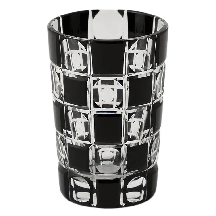 Kimoto Glass Tokyo Kuroco Edo Kiriko Shot Glass - Authentic Japanese Craftsmanship