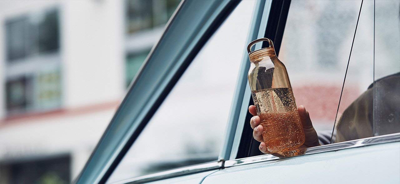 Kinto 300ml Amber Water Bottle - Japanese Craftsmanship