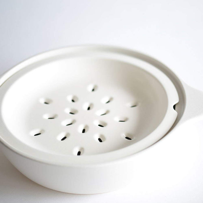 Kinto Kakomi Ih Clay Pot 1.2L White - Japanese Made 25190