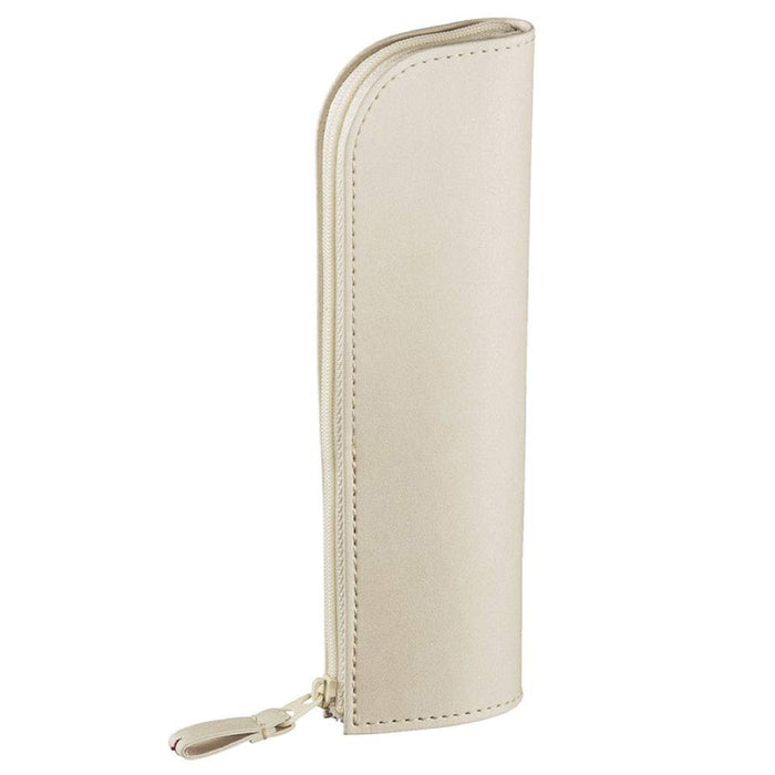 Kokuyo Slim Me White Pen Case - Tofu White (KME-PCWBF115W)