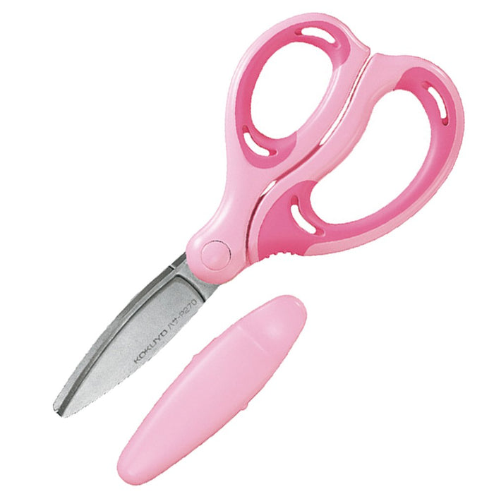 Kokuyo Japan Aerofit Sakusa Pink Scissors for Kids - Right Hand (P270P)