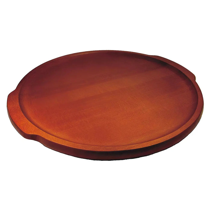 Kusakabe Kizaiku Castor Aralia Pizza Tray - Brown 23.5cm