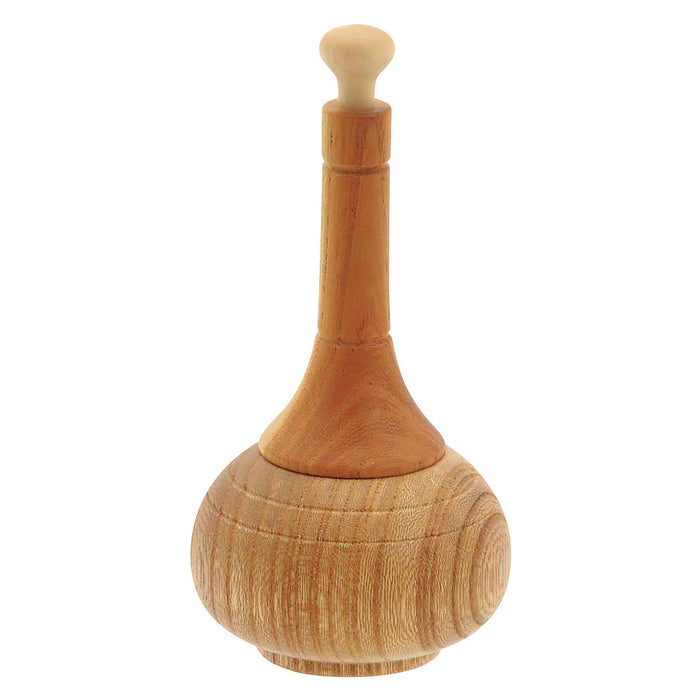 La Luz Wooden Ramp Shaped Shichimi Cruet - Natural Spice Holder for a Stylish Kitchen