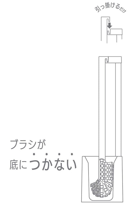 Lec 日本馬桶刷帶盒適用於松下 Arauno B00178（白色）