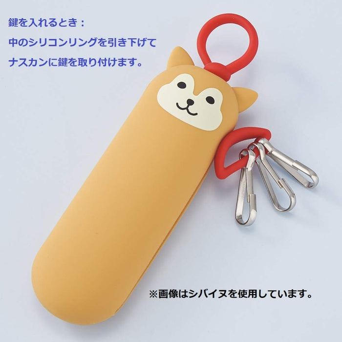 Lihit Lab Key Case Slim Mikeneko A7785-7 Japan's Top Choice for Organizing Keys