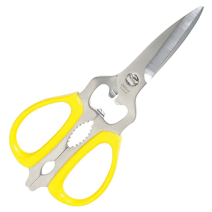 Marusho Stainless Steel Kitchen Scissors - Yellow, Durable and Convenient