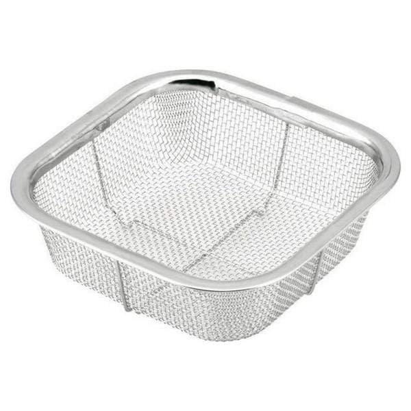 Minex 13.5cm Stainless Steel Square Mesh Colander - Efficient Kitchen Strainer