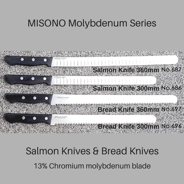 Misono 300mm Bread Knife - Premium Molybdenum Bread Knife