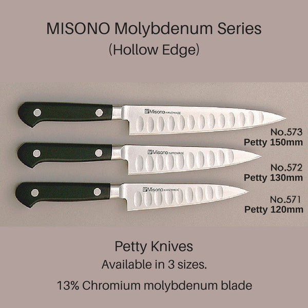 Misono Molybdenum Petty Knife 130mm No.572 - Fashionable Japanese Cutlery