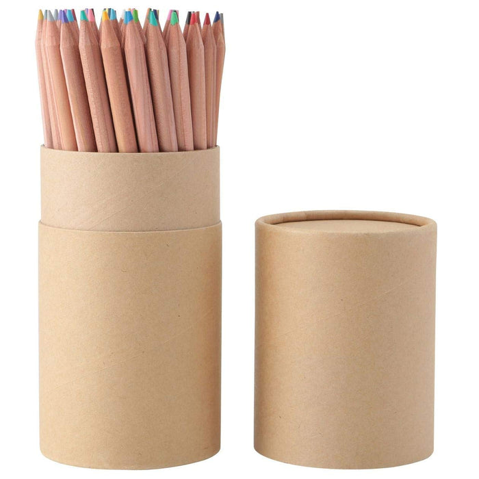 Mujirushi Ryohin 60-Color Colored Pencils in Paper Tube Case