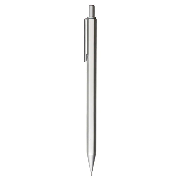 Mujirushi Ryohin 18616015 Silver Aluminum Hex Mechanical Pencil 0.5mm - Japan