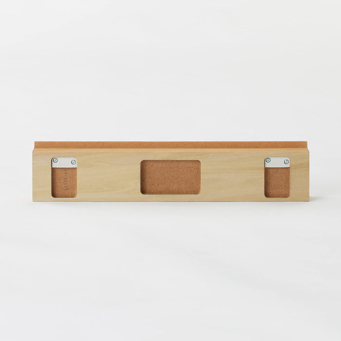 Mujirushi Ryohin Oak Wood Wall-Mounted Furniture 44x4x9cm - Made in Japan