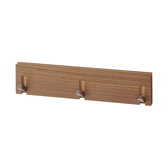 Mujirushi Ryohin Wall Hangers - Walnut 44X2.5X10Cm