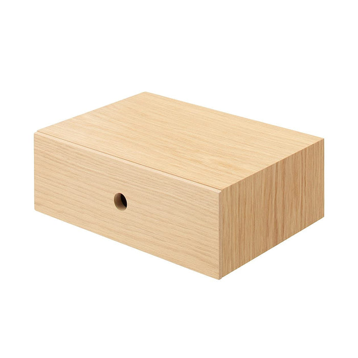 Mujirushi Ryohin Wooden Small Storage - 1 Tier Japan 25.2X17X8.4Cm