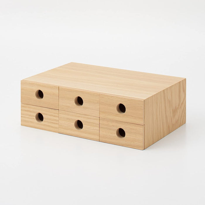 Mujirushi Ryohin 82603330 6-Tier Wooden Small Storage - Compact and Stylish Organizer