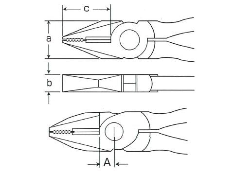 Muromoto Tekko Merry 2050-225 Strong Pliers