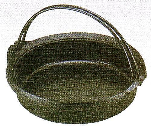 Authentic 26Cm Nanbu Tekki Sukiyaki Pot - Medium Crane IH/Direct Fire Compatible - From Japan