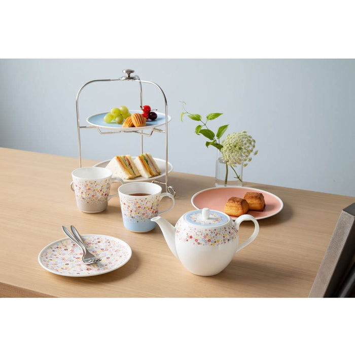 Narumi Japan Pot Portulaca Blue 660Cc - Microwave & Dishwasher Safe