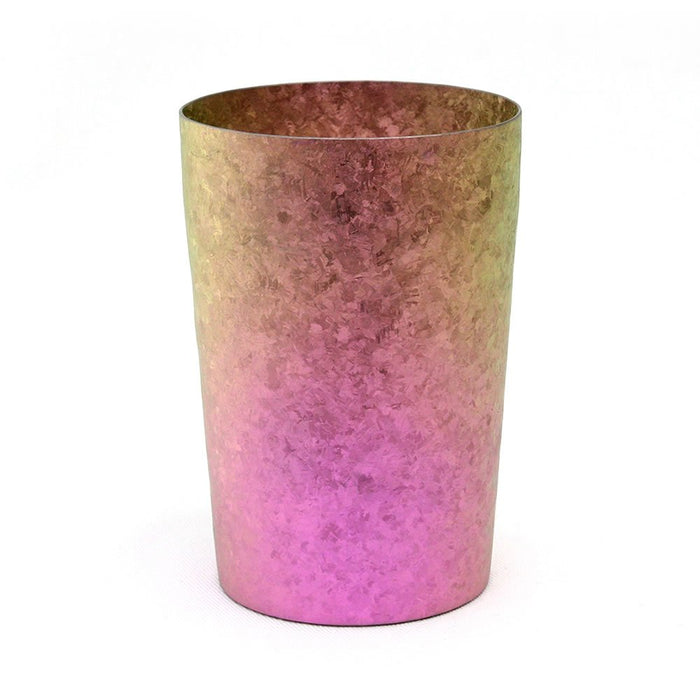 Horie Niigata Prefecture Tsubame Titanium Double Tumbler Kiln Creation 270Cc Light Gradation Pink Japan - T09Km270Gp