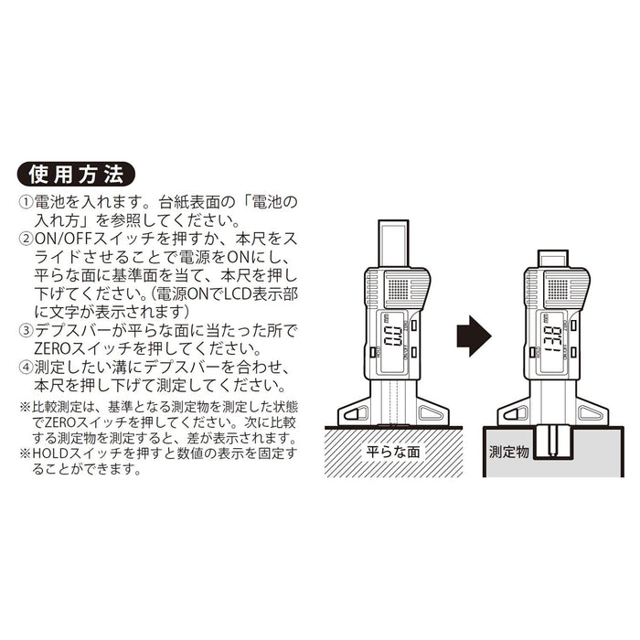 Niigata Seiki 日本 25 毫米 DMD-25G 数字迷你深度计