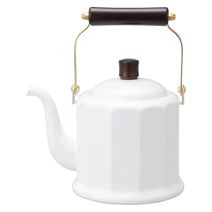 Noda Horo White Classic Kettle - Induction Enamelware