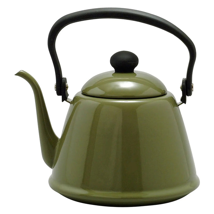 Noda Horo 2.0L Olive Japan Enamelware Induction Kettle