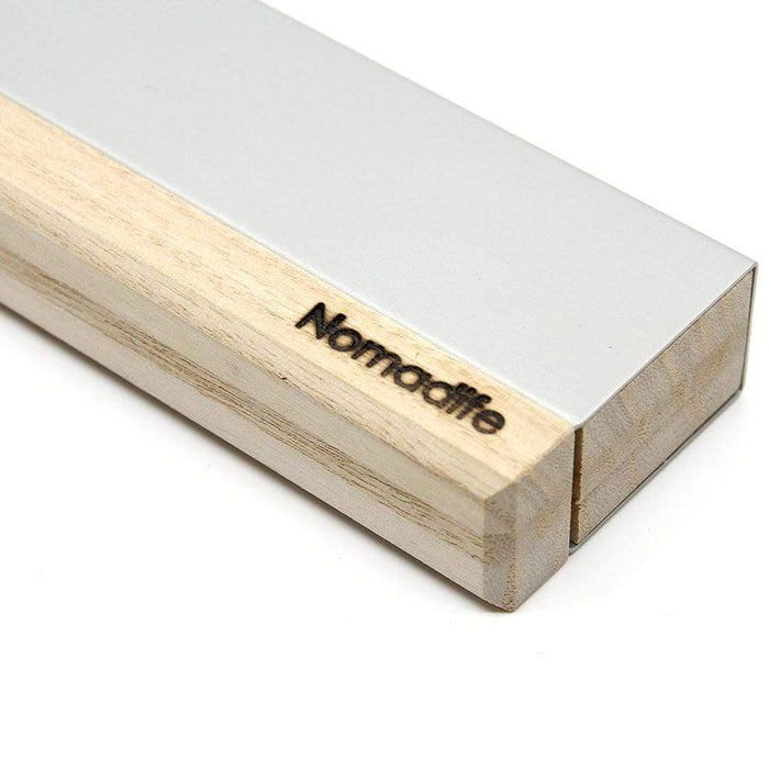 Nomadife Silver Medium Wooden Knife Case - Organize Your Blades with Style