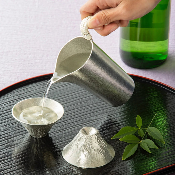 Hand-Crafted Mount Fuji Cold Sake Guinomi Cup - 40ml by Nousaku