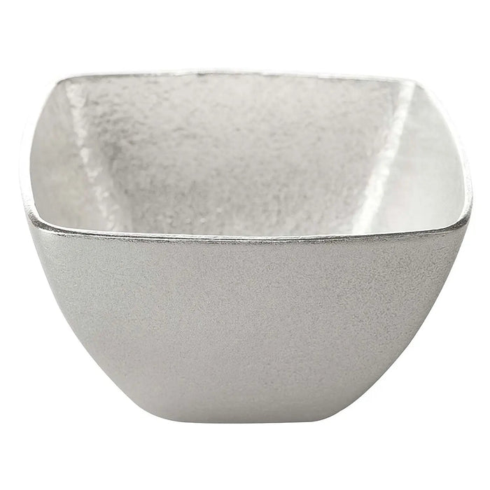 Nousaku Tinware Small Bowl Shikaku - Exquisite and Functional Tableware for Your Home