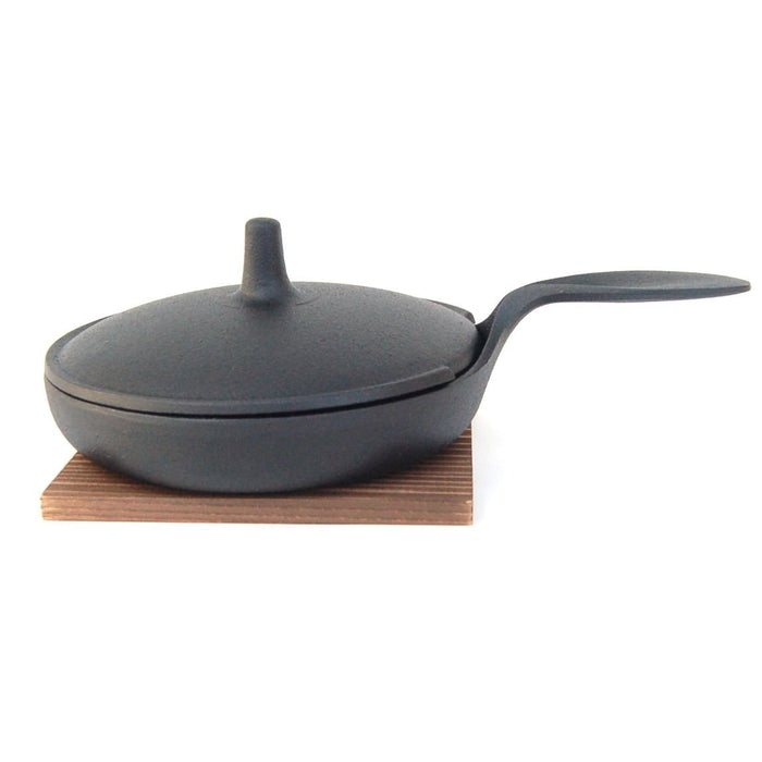 Ogasawara Rikucho Japan Nanbu Tekki Mini Frying Pan - Lid Included