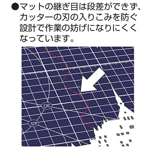 Olfa 双折切割垫 A3 海军蓝 (320x450x3mm) 223Bnv