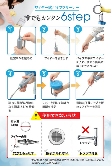 Omahat 管道清潔劑 排污手套 收納袋 海綿 使用說明書 刷子