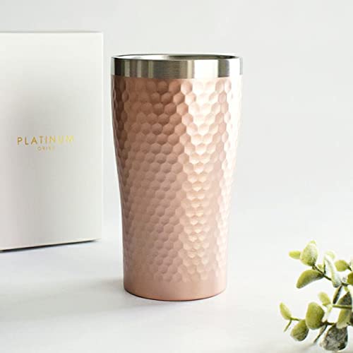 Oribe Japan Platinum Pink Thermo Tumbler - Vacuum Insulated Gift Box for Cold Beverages