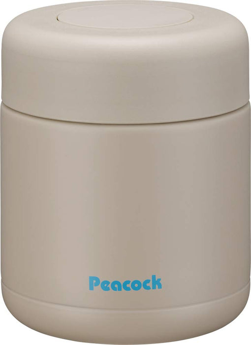 Peacock Thermos Industry 300ml Stainless Steel Food Jar in Sand Beige