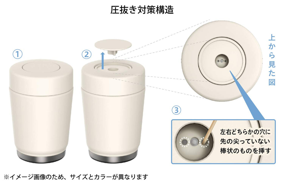 Peacock Thermos Industry 午餐罐 - 保溫 0.5L 卡其色日本 Lk-50K