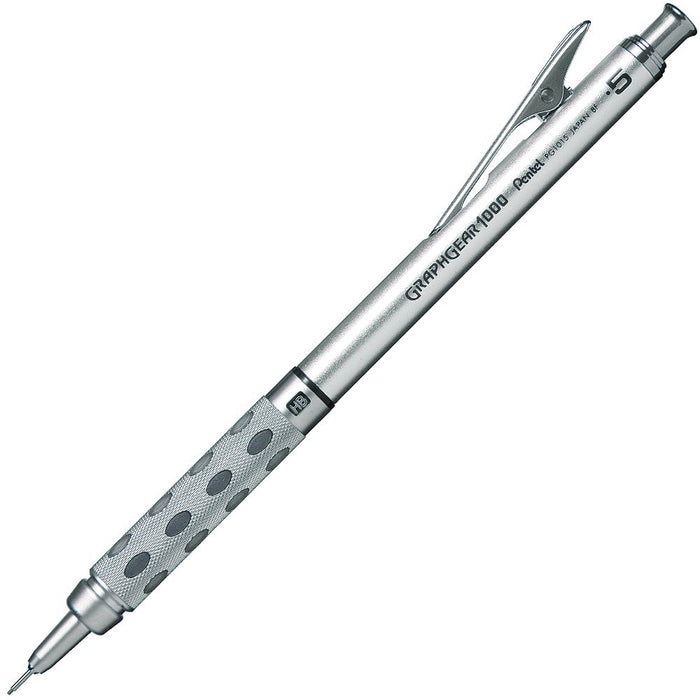 Pentel Graph Gear 1000 0.5mm Mechanical Pencil - Silver, Made in Japan