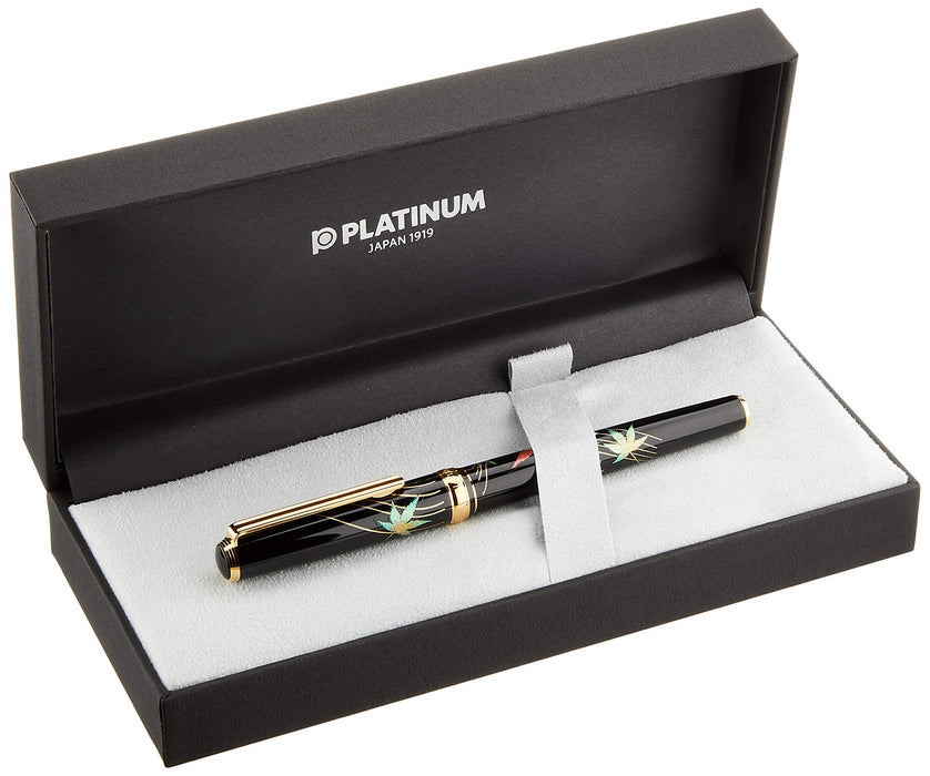 Platinum Fountain Pen Biko Modern Maki-E Japan Autumn Leaves Fine Point