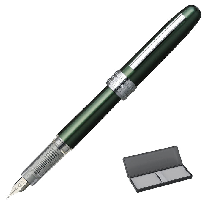 Platinum Fountain Pen Plaisir Green Pgb-1000#41-2 - Fine Point, Made in Japan