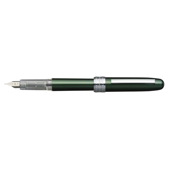 Platinum Fountain Pen Plaisir Green Pgb-1000#41-2 - Fine Point, Made in Japan