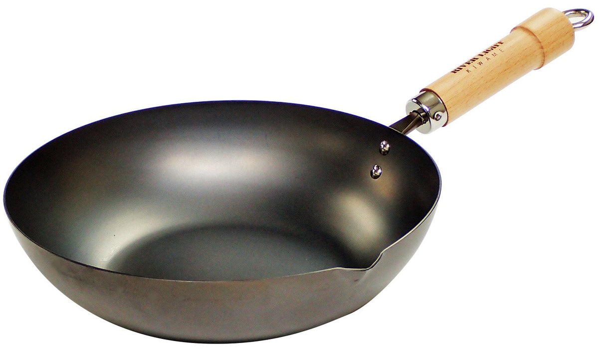 Riverlight 20Cm Iron Stir Fry Pan - Japan IH Compatible Wok